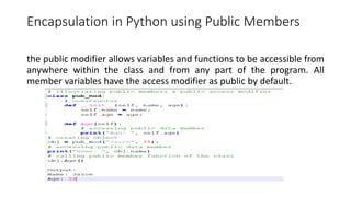 Image result for Encapsulation in Python Private Method