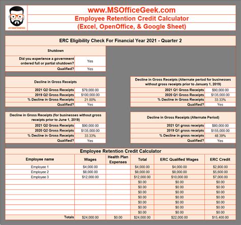 Image result for ERC Calculation