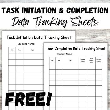 Toradh íomhá ar Time On Task Data Sheet
