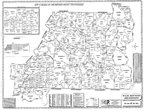 Image result for Memphis Area Zip Code Map