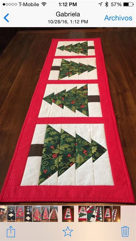 Afbeeldingsresultaten voor Free Pattern for Christmas Tree Table Runner