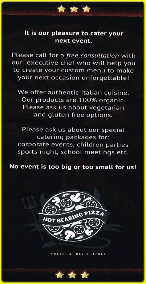 Image result for Feelin Saucy Menu