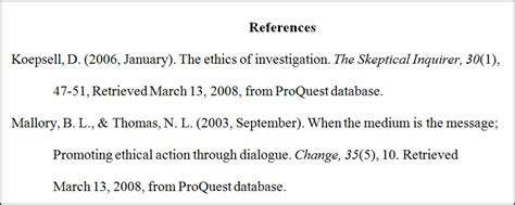 Image result for Research Paper Reference Page Example