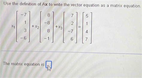Image result for Matrix Equation vs Vector Equation