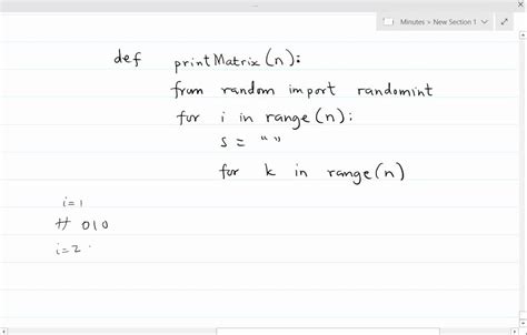 Image result for Create a Matrix Python