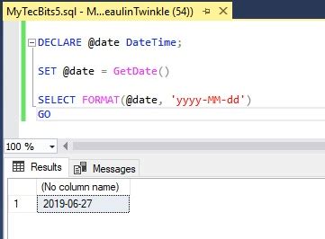 Dat Time Format in SQL Server に対する画像結果