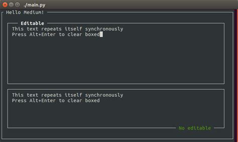 Image result for Python Tui Animated Menu