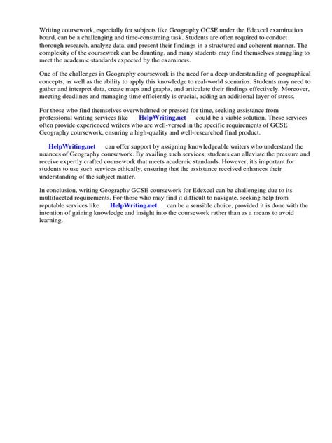 Image result for Geography Coursework Examples