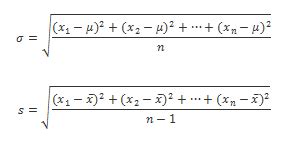 Image result for Variance to Stdev