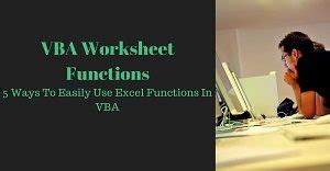 Toradh íomhá ar Excel Worksheet Function VBA