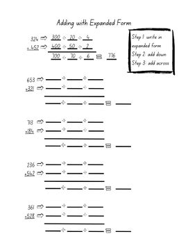 Image result for Adding with Expanded Form