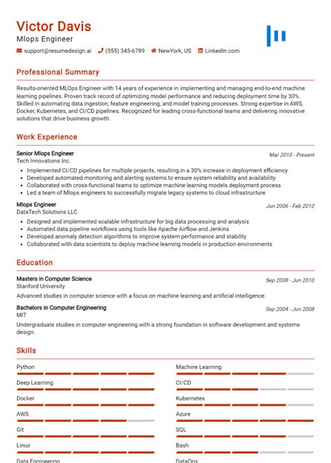 Data Science Machine Learning Engineer Resume に対する画像結果