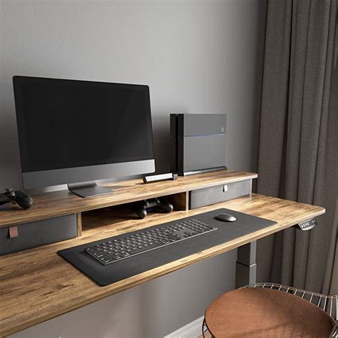 Small Computer Desk with Keyboard Tray Monitor Stand에 대한 이미지 결과