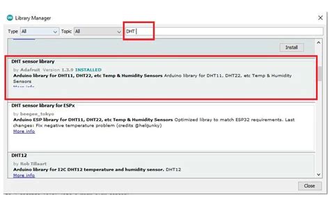 How to Install DHT Library in Arduino に対する画像結果