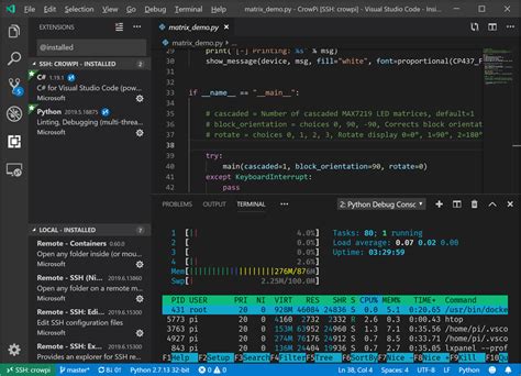 Image result for Pi in Visual Studio Code