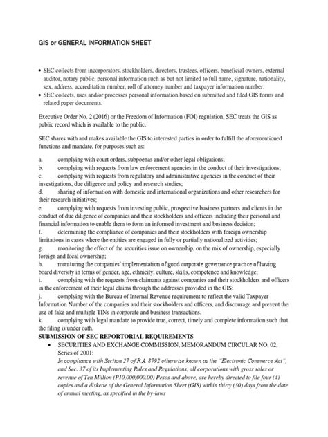 General Information Sheet Example に対する画像結果