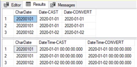 Cast Convert Date SQL に対する画像結果