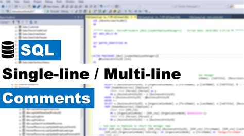 Image result for SQL Comments Single Line Example