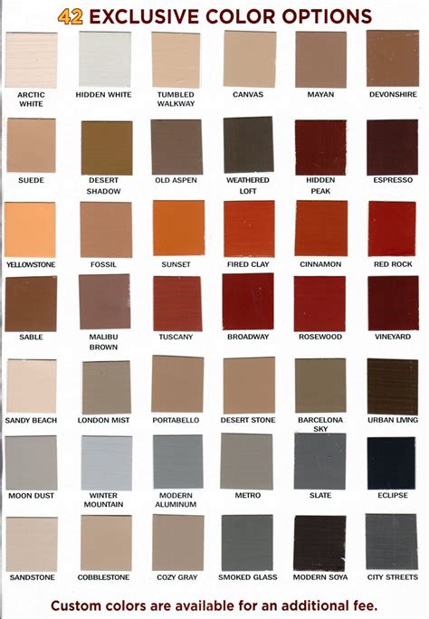 Image result for Brick Color Chart