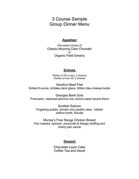 Image result for 3 Course Menu Beef Fillet