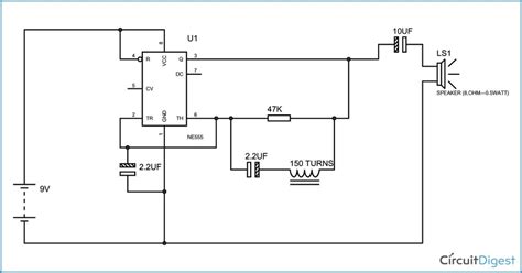 Afbeeldingsresultaten voor 555 Metal Detector Circuit