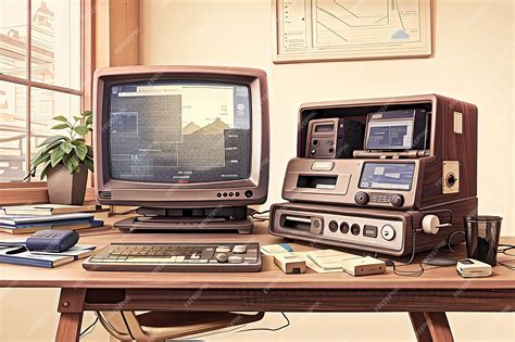 Image result for Retro Computer Desktop Setup