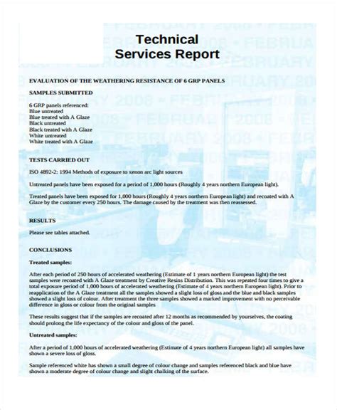 Image result for Service Report Email Example
