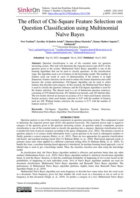 Image result for Chi-Squared Feature Selection