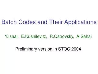 Batch Code Meaning に対する画像結果