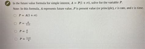 Image result for Future Value Formula for Simple Interest