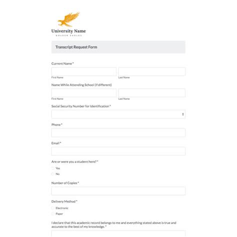 Image result for University Transcript Request