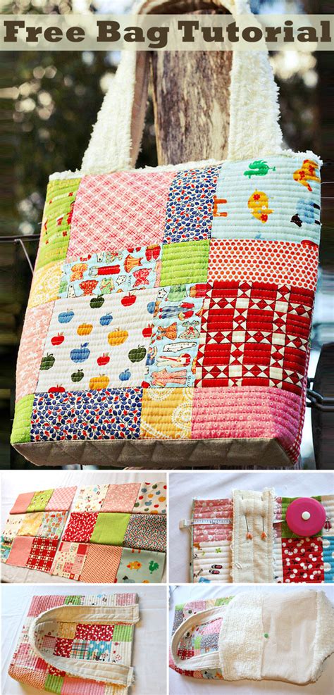 Image result for Quilted Patchwork Tote Bag Tutorial