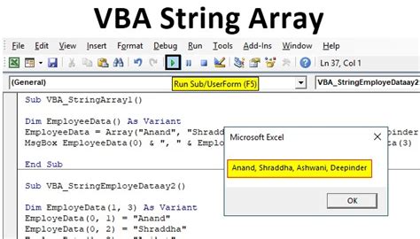 Image result for Array of String Visual Basic