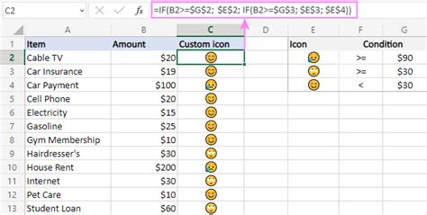 Afbeeldingsresultaten voor Conditional Formatting in Excel Icon Set with Formula