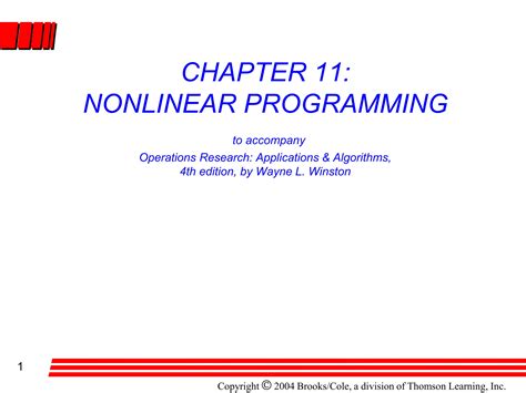 Nonlinear Programming in Operations Research に対する画像結果