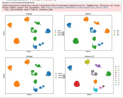 Scanpy Normalize에 대한 이미지 결과