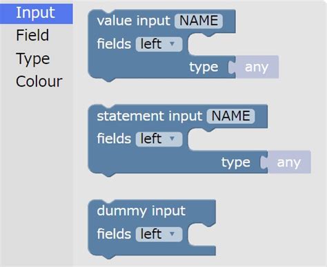 Blockly Factory に対する画像結果