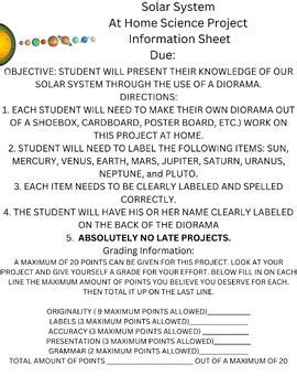 Image result for Information Report Example Solar System