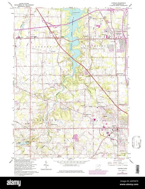 Afbeeldingsresultaten voor Canfield Ohio Map