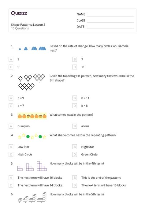 2D Shape Patterns Grade 4 に対する画像結果
