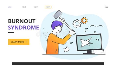 Toradh íomhá ar Cartoon Character Smashing Their Computer