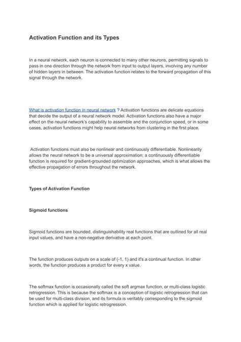 All Types of Activation Function に対する画像結果