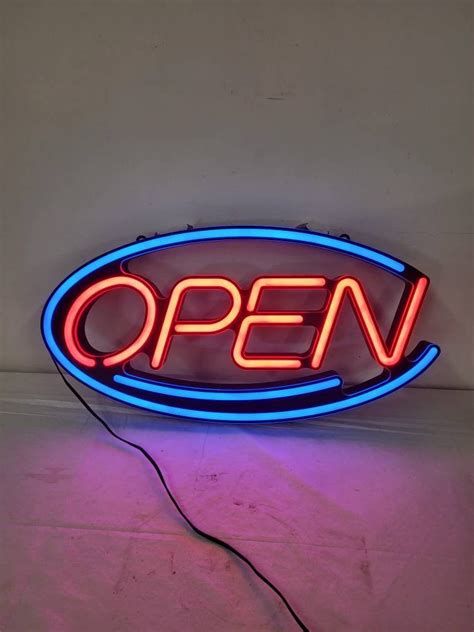 Open sign neon flashing storefront light | Etsy