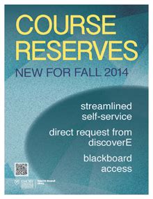 Image result for Reserve Course Menu