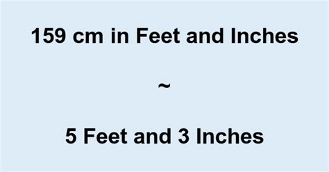 Image result for 159 Cm in Feet