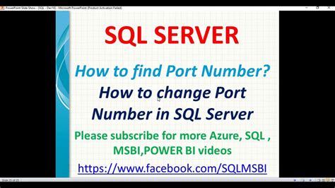 Afbeeldingsresultaten voor Port Number for SQL Server