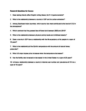 Image result for How to Write a Research Question Examples