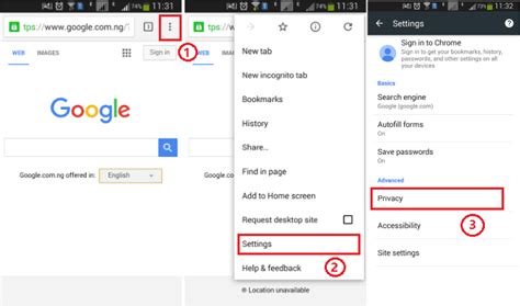Image result for Clear Cache Chrome Android
