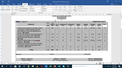 Toradh íomhá ar Copy Table in Word Tutorial