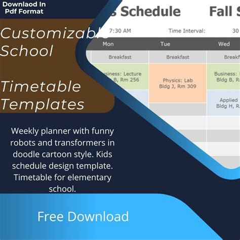 Image result for Time Table Format Excel